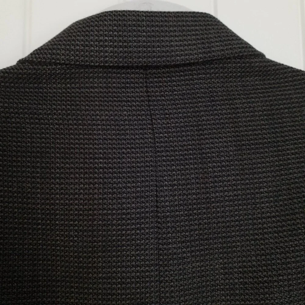 Oscar de la Renta Wool Tweed 3-Button Blazer Gray Size 42L